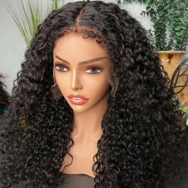 Wesface 4C Edges Curly Baby Hair Hd Lace Deep Wave Human Hair Wig