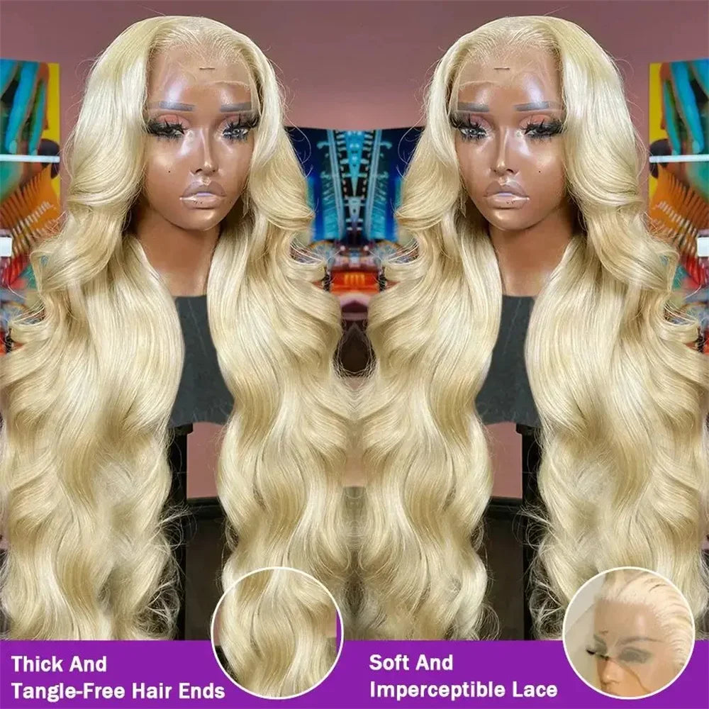 Wesface Body Wave 613 Blonde Color 13x6 Lace Front Wig Human Hair Wig