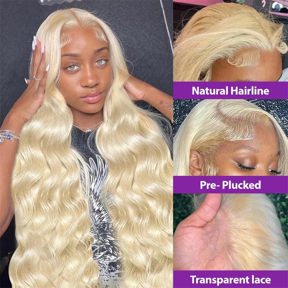 Wesface Body Wave 613 Blonde Color 13x6 Lace Front Wig Human Hair Wig