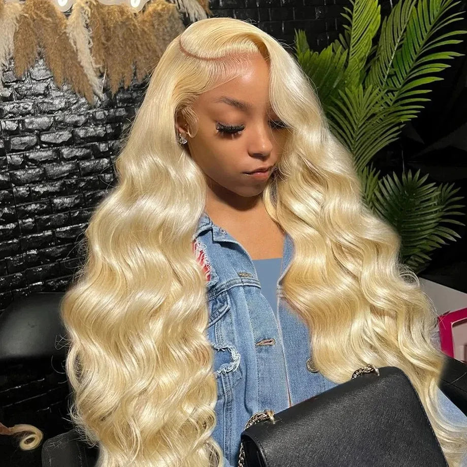 Wesface Body Wave 613 Blonde Color 13x6 Lace Front Wig Human Hair Wig