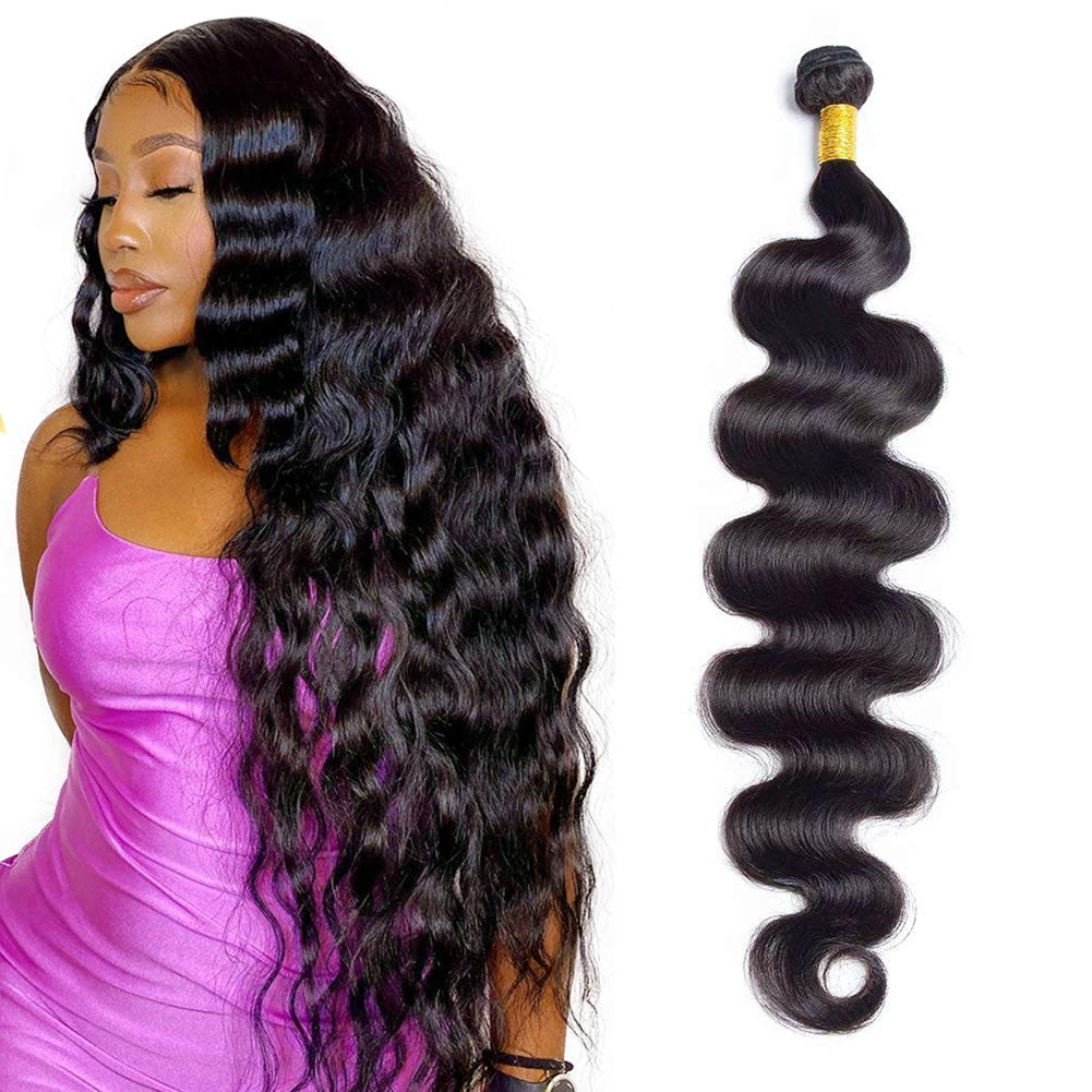 Wesface Body Wave 100% Human Hair Bundles 1 Pcs Bundle Natural Black Human Virgin Hair（复制）