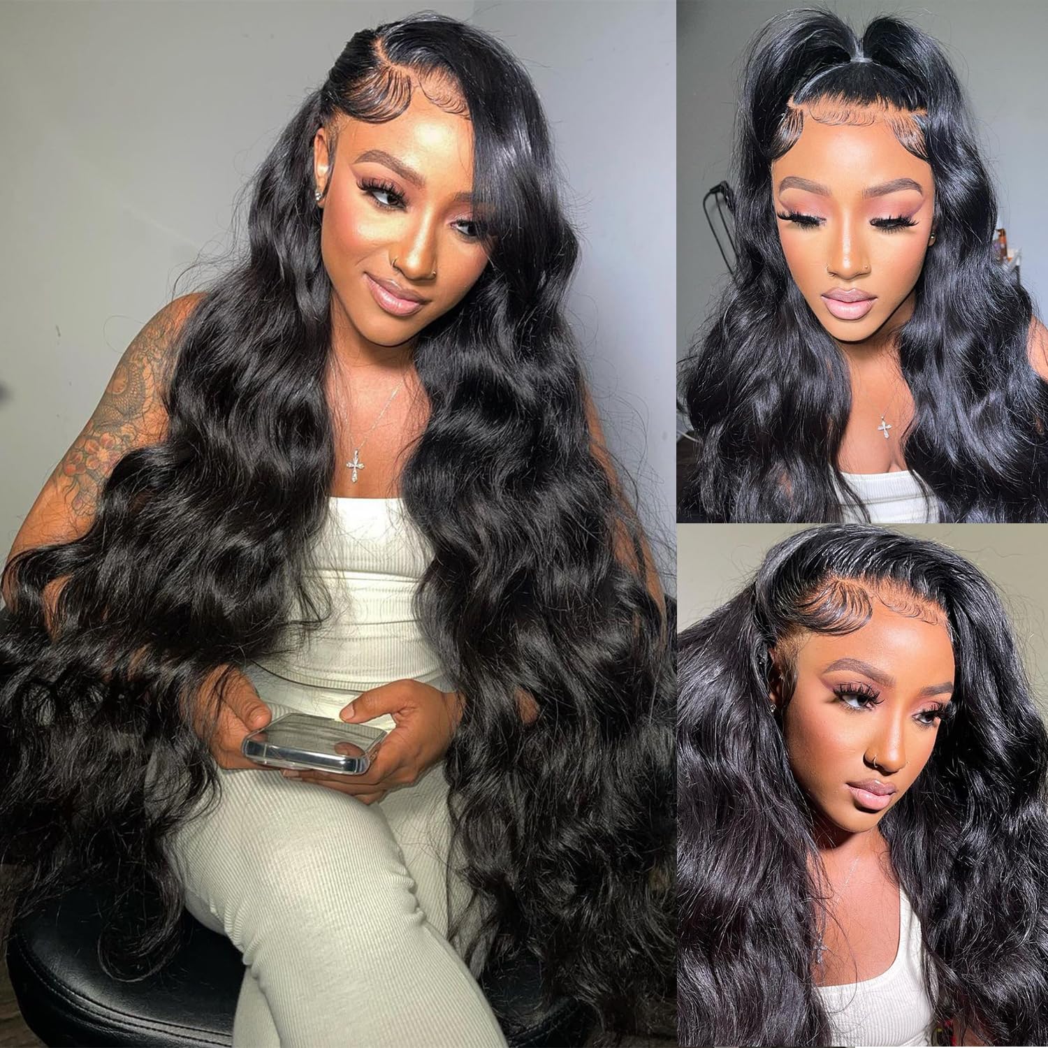 Wesface Glueless Body Wave 6x6 HD Pre-Cut Ready To Go Glueless Human Hair Wigs For Women