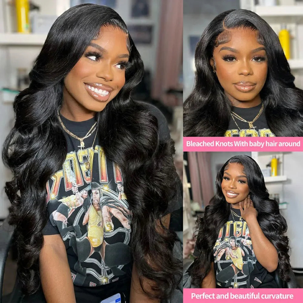 Wesface Body Wave 9x6 Hd Glueless Ready To Wear and Go Human Hair Wigs Pre Cut Plucked Lace Wig Body Wave Human Hair for Black Women