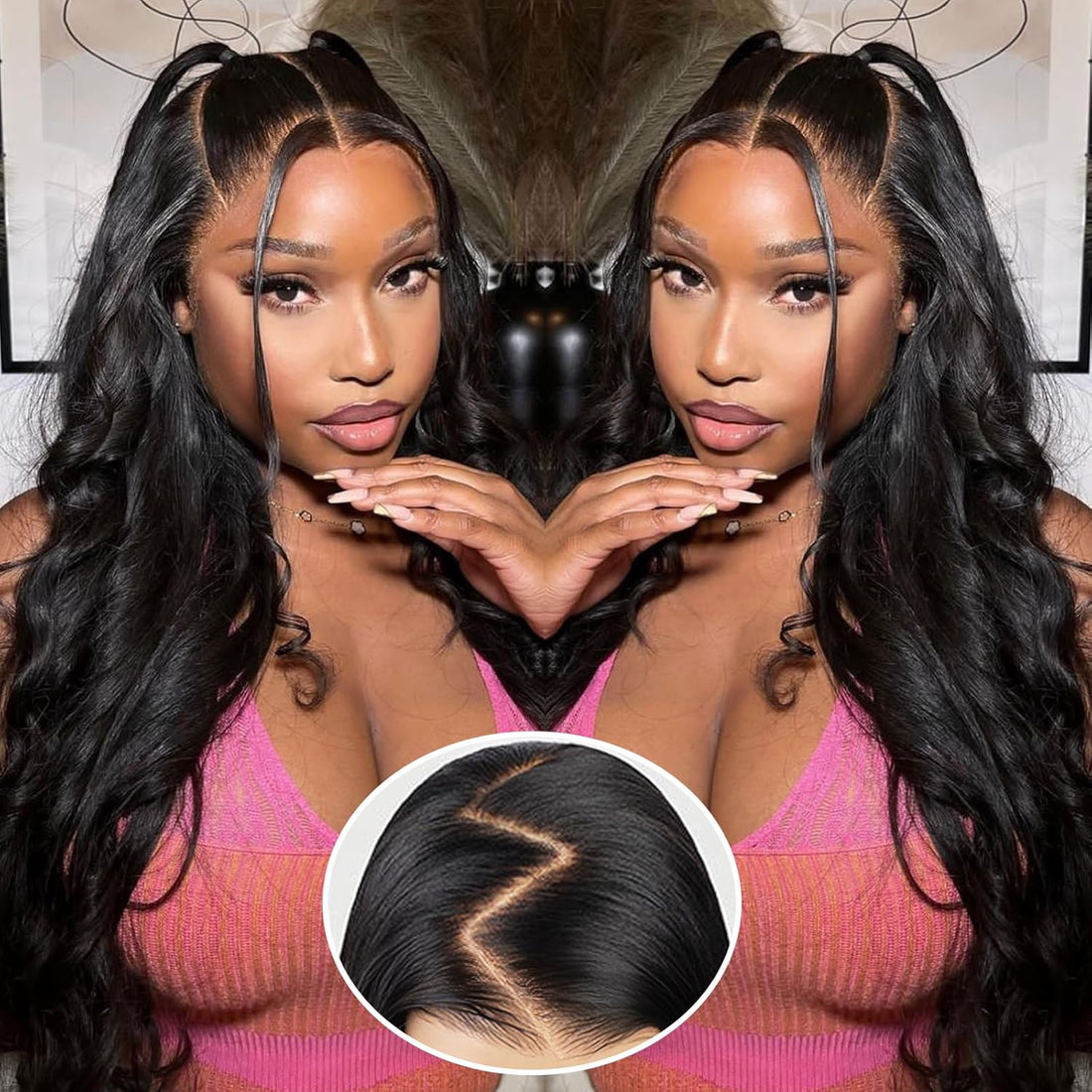 Easy To Go Body Wave Pre-cut 9x7 Lace Closure Wig Undetectable HD Lace Bleach Knots 100% Real Gluelessly Install