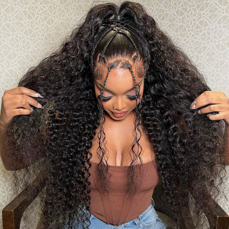 Real Swiss 5x5 HD Lace Closure Deep Wave Wig - Wesface Wigs