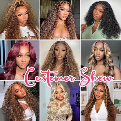 Easy to Go Glueless Wig Pre Cut P4/27 Honey Blonde Wig Human Hair 6x4 HD Lace Closure Wigs Human Hair 180% Density