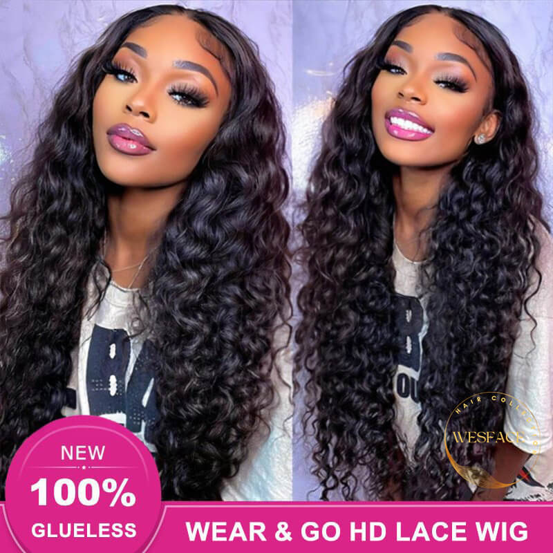 Wesface Loose Deep Wave 5x5 / 4x6 HD Lace Closure Glueless Wig Human Virgin Hair