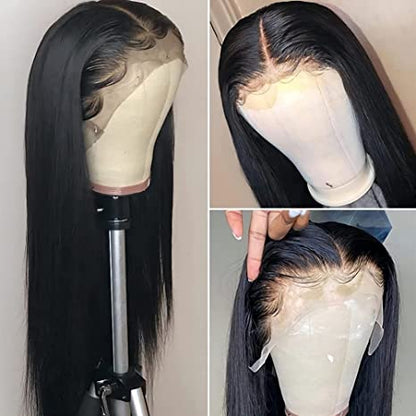 Pay 1 Get 2 Body Wave+Straight Hair 13x4 Lace Wig Natural Black 180% Density