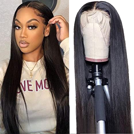 Pay 1 Get 2 Straight Hair Natural Black 13x4 Lace Wig+