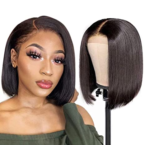 Pay 1 Get 2 Straight Hair P4/27 Color 4x4 Lace Wig+Natural Black 13x4 Lace Bob Wig 180% Density
