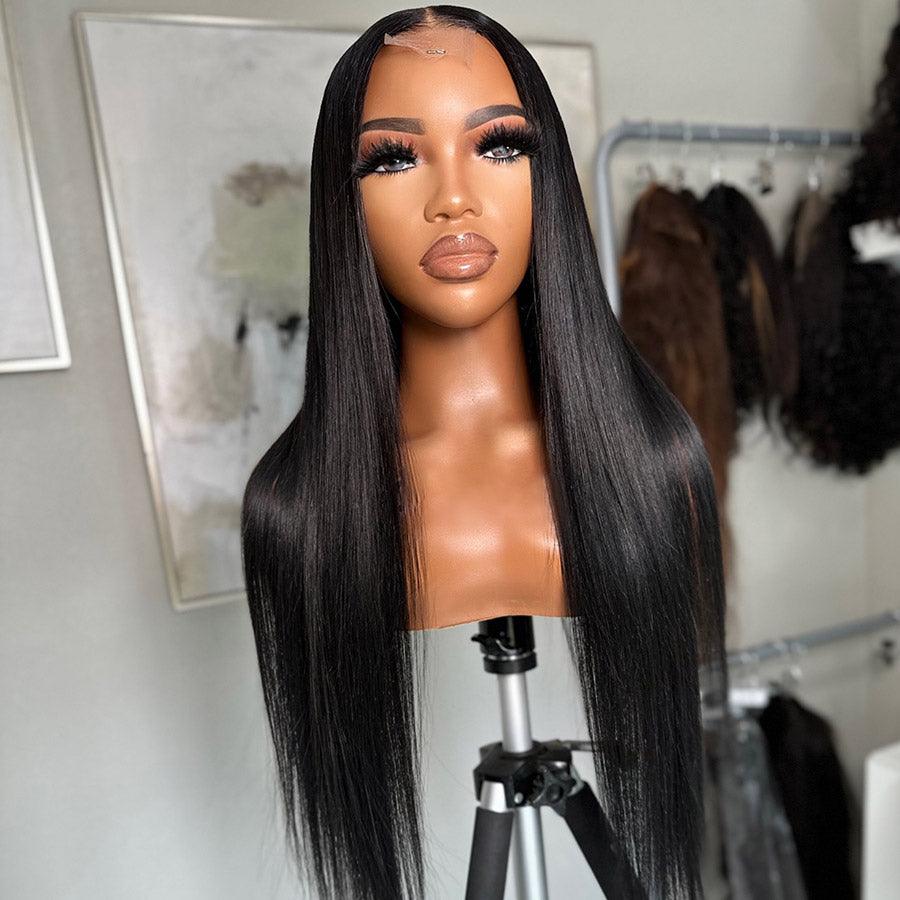 Wesface Straight 2X6 HD Lace Closure Peruca Use &amp;amp; Go Peruca sem cola