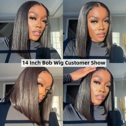 Flash Sale Wesface Straight 13x4 Lace Front Bob Wig Human Hair Wig
