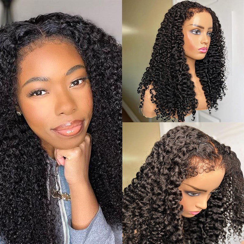 4c Edges HD Lace Deep Curly Wig - Wesface Hair