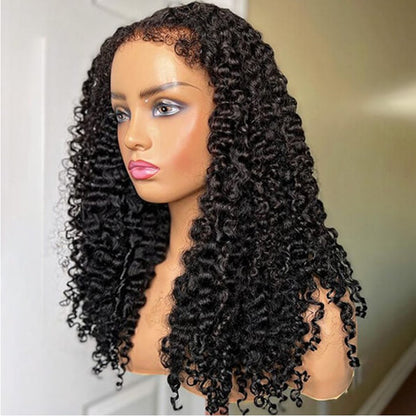 4c Edges HD Lace Deep Curly Wig - Wesface Hair