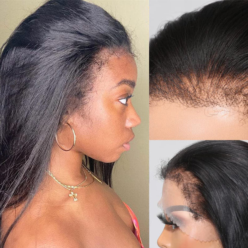 4c Edges HD Lace Straight Wig - Wesface Hair