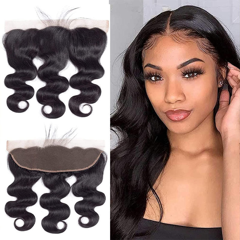 Wesface Body Wave Hair 1 Pcs Lace Frontal Free Part