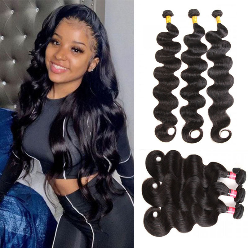 Wesface Brazilian Body Wave Virgin Hair 14-30 Inch 3 Bundles