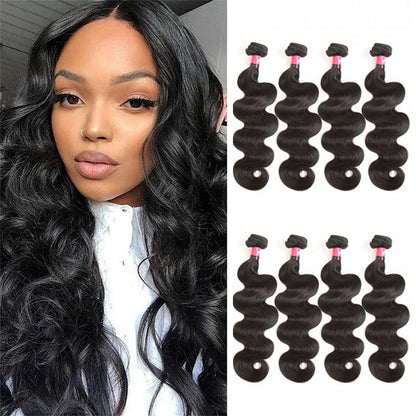 Wesface Body Wave Brazilian Hair Weave Extensions 4 Pcs Remy Human Hair Wefts
