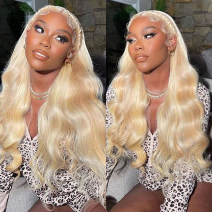 Wesface Body Wave 613 Blonde Color 13x4 Lace Front Wig Human Hair Wig