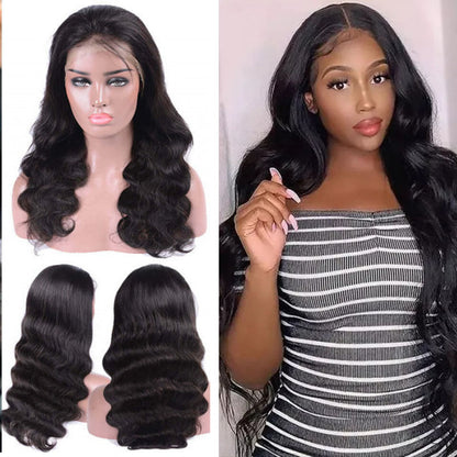 Wesface Body Wave Full Lace Wig Natural Black Human Hair Wig