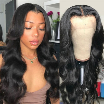 Wesface Body Wave Full Lace Wig Natural Black Human Hair Wig