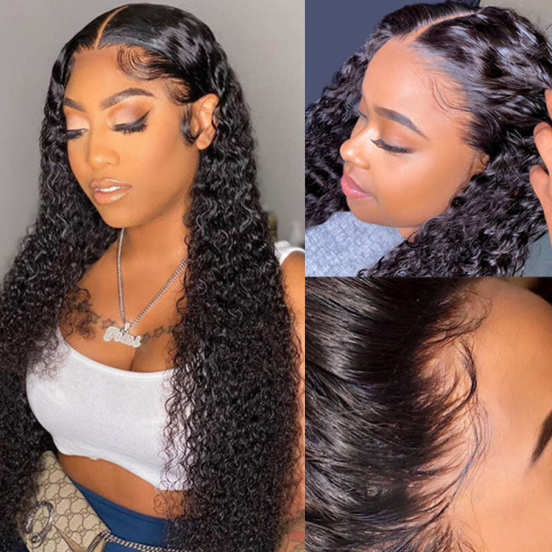 Real Swiss 13x6 HD Lace Front Curly Wig - Wesface Wigs