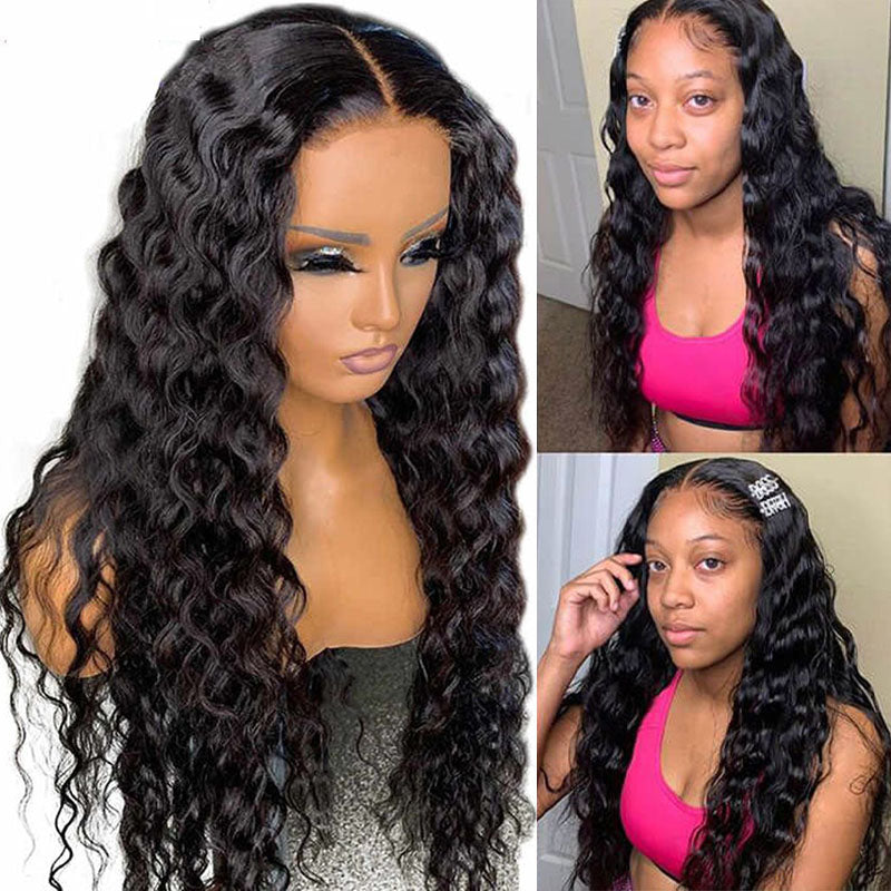 Real Swiss 5x5 HD Lace Closure Loose Deep Wave Wig - Wesface Wigs
