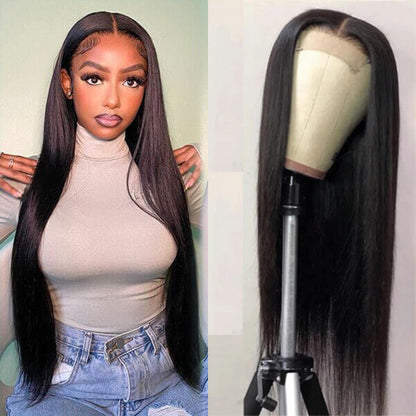 Wesface Straight 5x5 Lace Closure 16-30 Inch Human Hair Wig