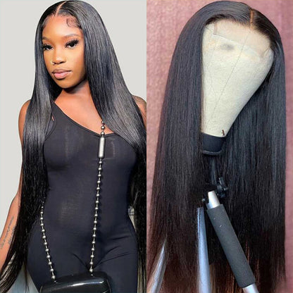 Wesface Straight 5x5 Lace Closure 16-30 Inch Human Hair Wig
