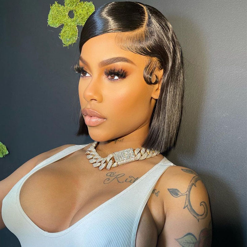 Wesface Straight 13x6 Lace Bob Wig Human Hair Wig