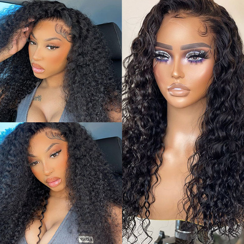 Real Swiss 13x4 HD Lace Front Water Wave Wig - Wesface Wigs