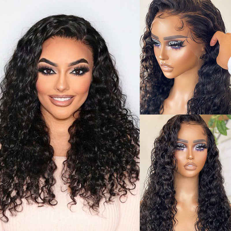 Real Swiss 13x4 HD Lace Front Water Wave Wig - Wesface Wigs