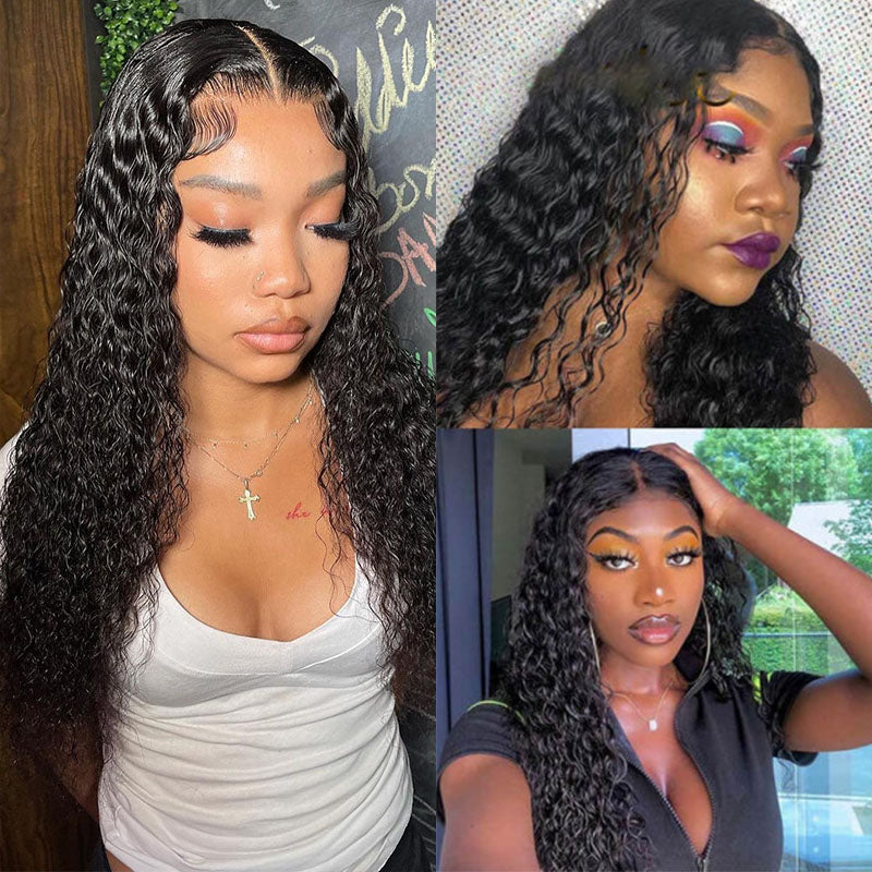 Real Swiss 5x5 HD Lace Closure Water Wave Wig - Wesface Wigs